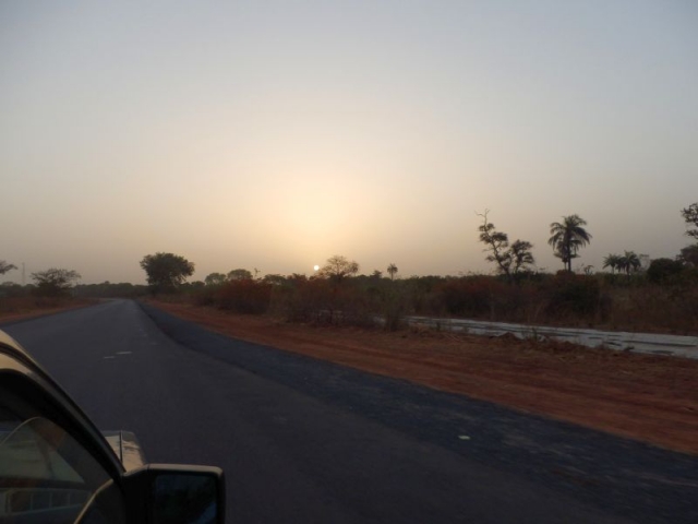 Sonnenaufgang in Gambia