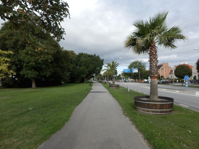 Leere Straßen in Trelleborg