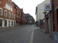 Leere Straßen in Trelleborg