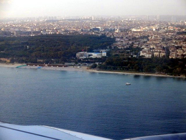 Anflug Istanbul