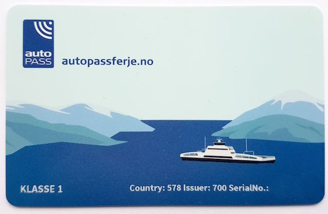 Norwegen - Die neue AutoPASS for Ferje Karte