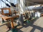 Auf dem Deck der Rickmer Rickmers