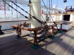 Auf dem Deck der Rickmer Rickmers