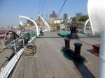 Auf dem Deck der Rickmer Rickmers