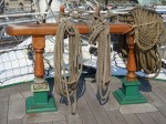 Auf dem Deck der Rickmer Rickmers