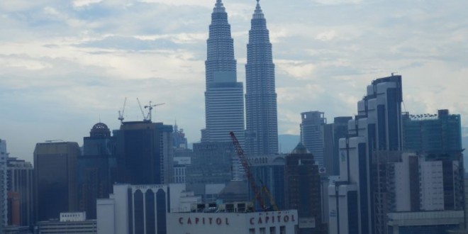 Ankunft in Kuala Lumpur und unser Hotel "Berjaya Times Square Hotel 19